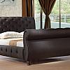 birlea canterbury leather sleigh bed frame. -Absolute Beds  provide Divan Beds with clever storage Solutions. Mattresses, bases, Headboards sold separately.