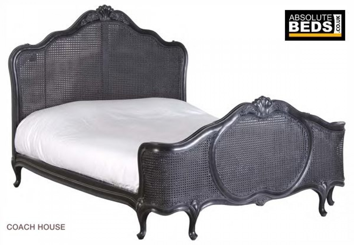 Classic house moulin noir rattan bed frame. Choose from our wide range memory foam and pocket Springs mattress. Best deal in San Pedro de Alcantara Marbella image