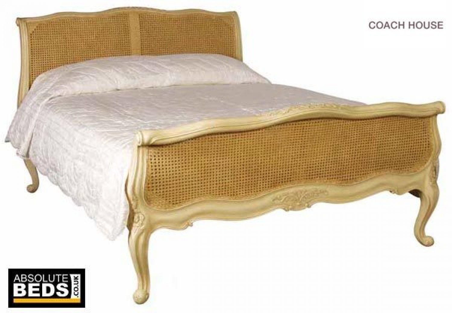 Classic house valbonne rattan bed frame. Absolute beds, leading supplier of beds and mattresses to Public and trade. Shop In Nueva Andalucia Spain, best deals. image