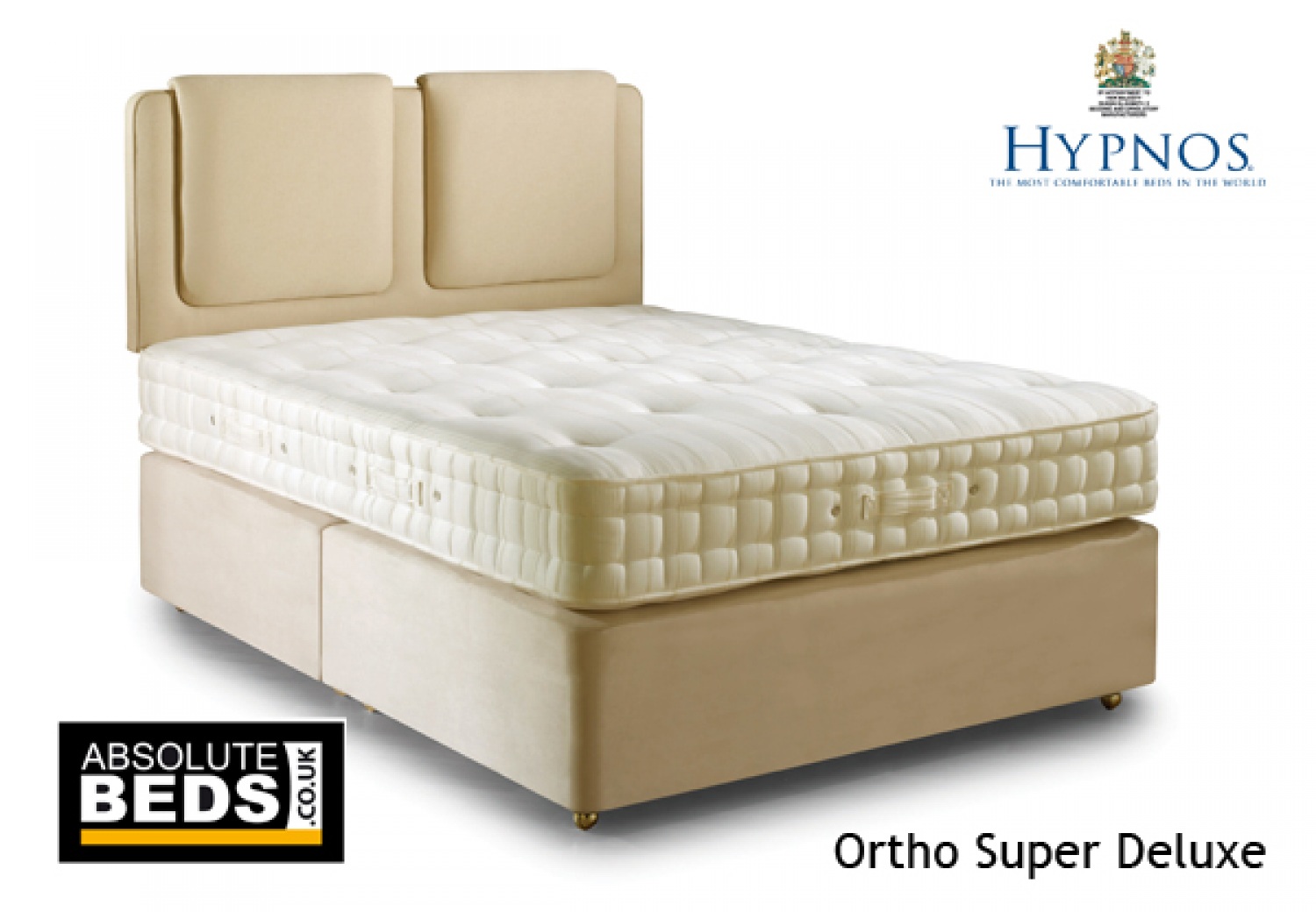 Hypnos Ortho Super Deluxe 1300 Pocket Sprung Divan Bed set image