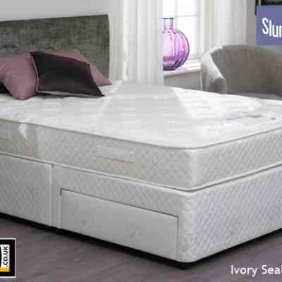 slumberland postureflex ivory seal divan bed set