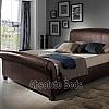 kaydian eshott leather sleigh bed frame, Affordable beds and mattresses. to match every style and every budgets. Warehouse Nueva Andalusia, best deals. Showroom
