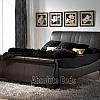 Kaydian Bamburgh Leather Sleigh Bed Frame at bed shop Marbella Spain, stylish bed frame has a solid hardwood mix construction with a metal centre rail stylish