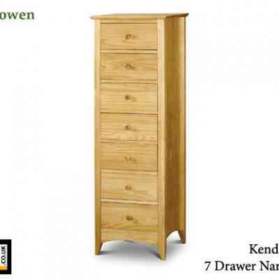 julian bowen kendal pine 7 drawer narrow chest