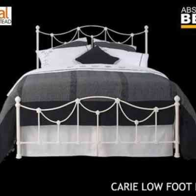 original bedstead carie cast iron low foot end bed 
