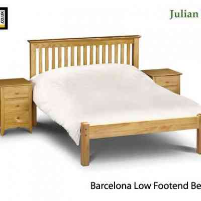 julian bowen barcelona pine low foot end wooden bed