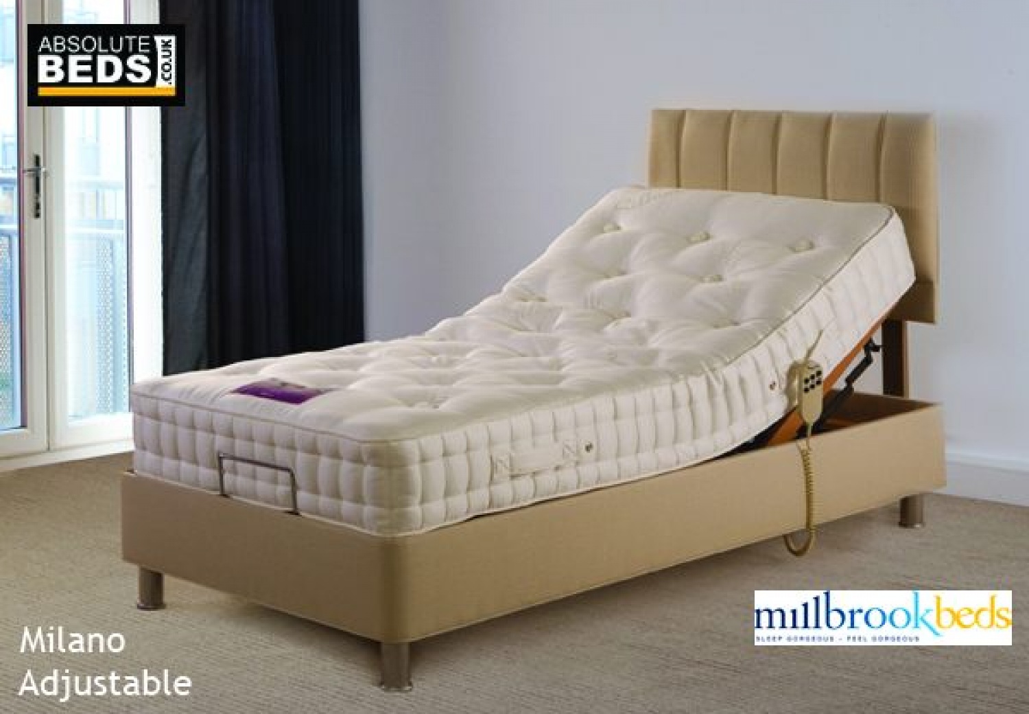 millbrook milano electric adjustable bed, Beds and mattresses to suit every budgets. With a brand new Beds and mattresses, turn your bedroom to sleep sanctuary. image