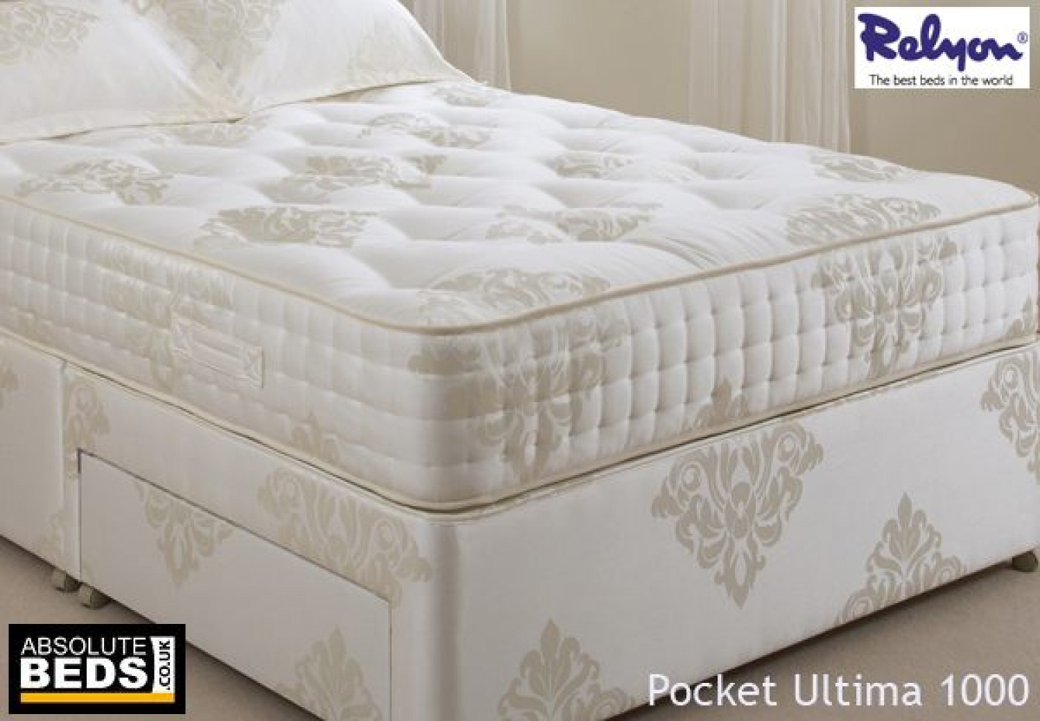 relyon pocket ultima 1000 pocket and memory foam mattress image