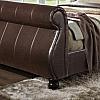 birlea marseille faux leather sleigh bed frame, to support your mattress. Visit our warehouse in nueva andalucia or shop online, delivery across Spain.  1