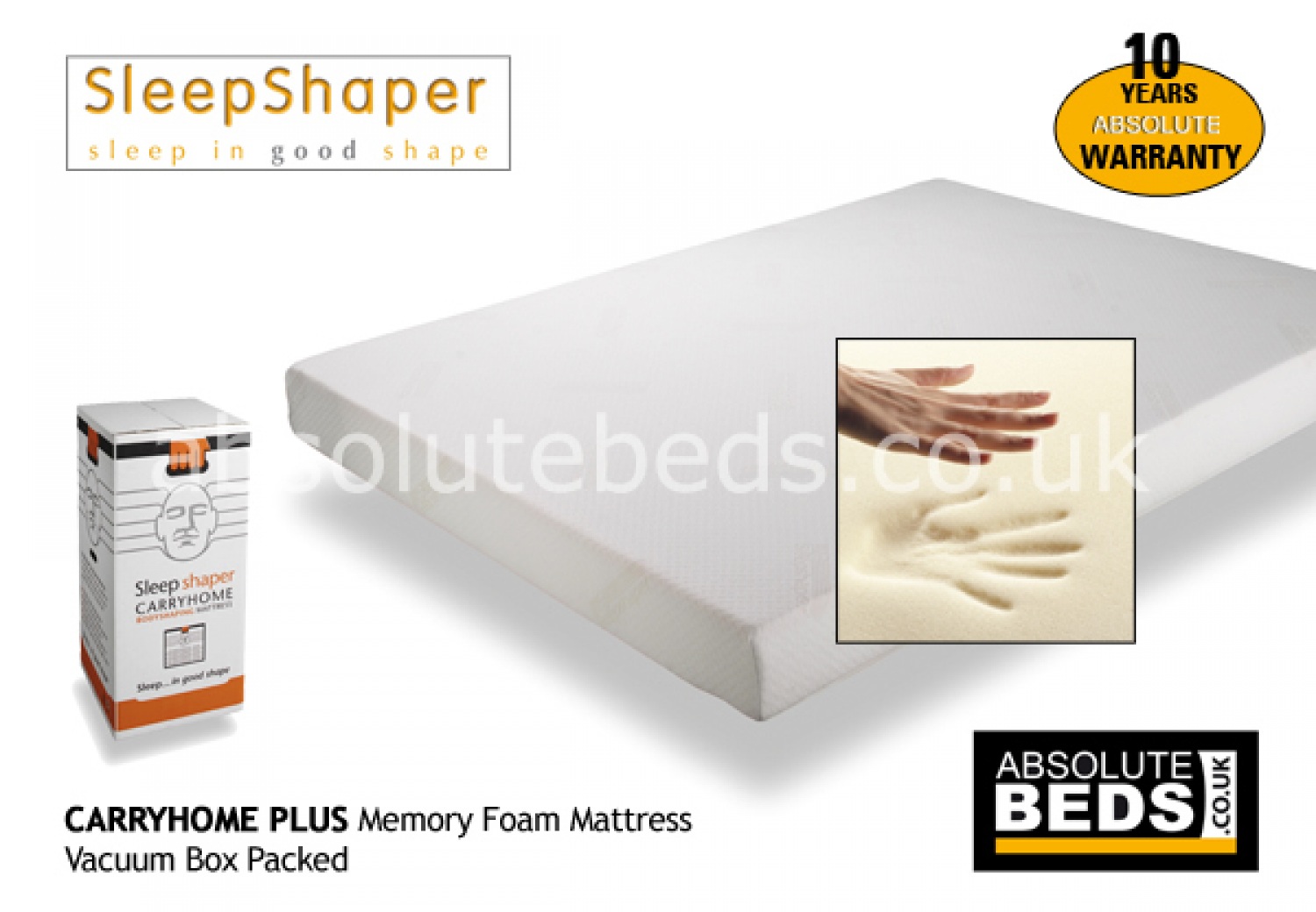 Sleepshaper CarryHome Plus Memory Foam Mattress image