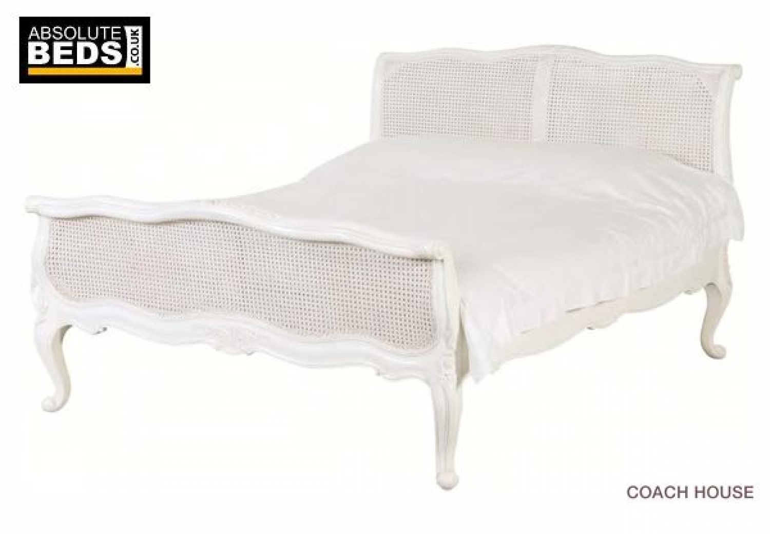 Classichouse chateau painted rattan bed frame. Absolute Beds provides Divan Beds with clever storage Solutions, Beds and Mattresses lowest prices and top brands image