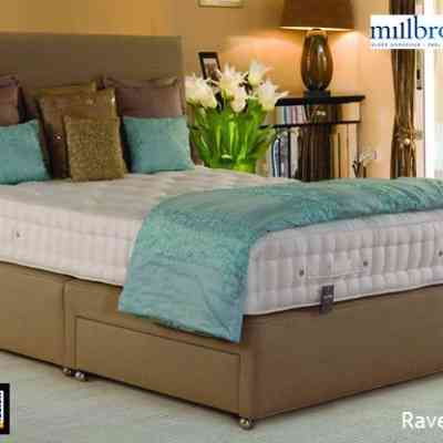 millbrook silhouette ravello 1700 pocket spring divan bed set