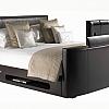 Leather New York 5ft Kingsize TV Bed including LG Television
