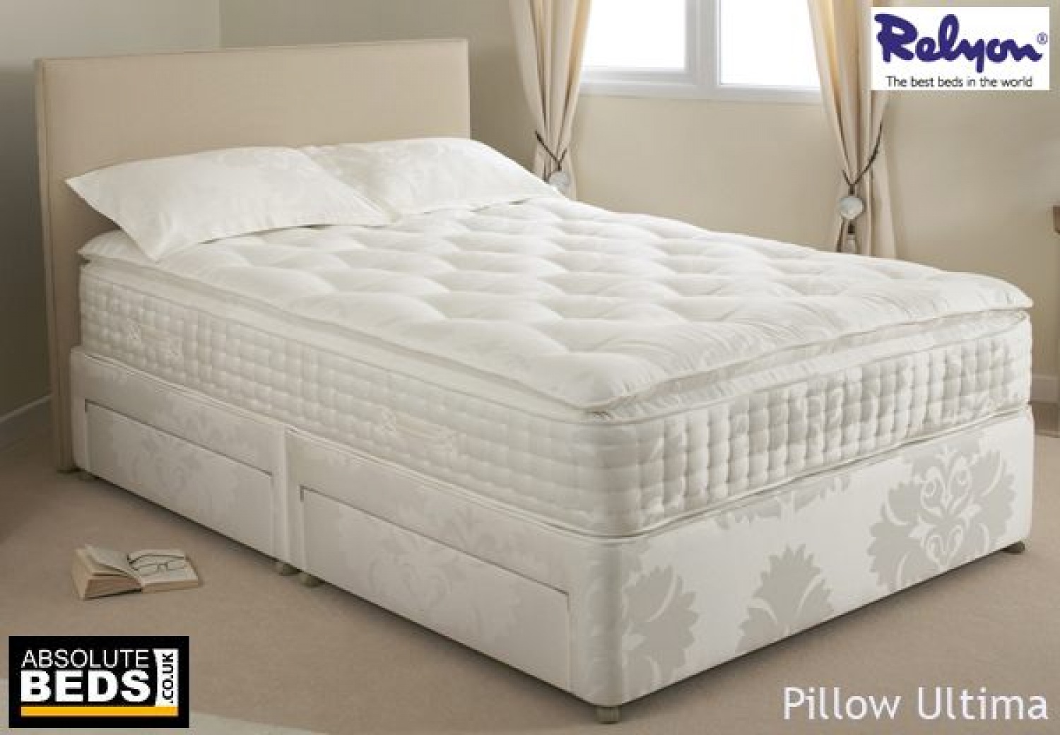 relyon pillow ultima 1800 pocket mattress image