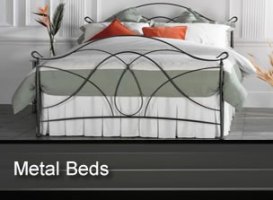 Metal beds are available in different sizes and finishes at Absolute Beds. Choose metal bed that suits your taste and budget.
