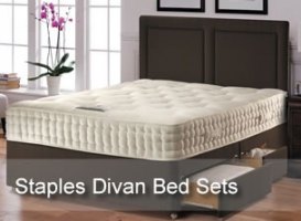 Staples traditional divan bed set collection at Absolute Beds. Best Price Staples beds, call 02082081616