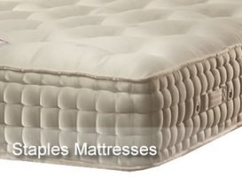 Staples pocket spring mattresses collection at Absolute Beds. Available in all standard sizes.